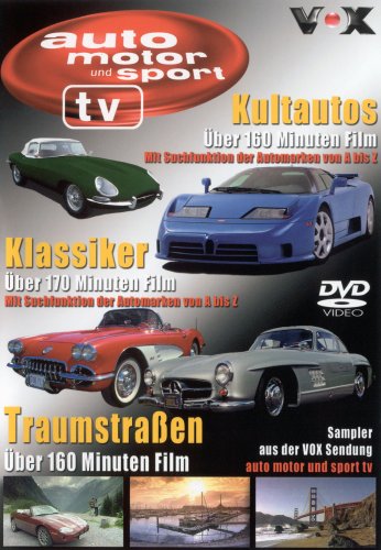 auto motor und sport - Multi-Pack mit 3 DVDs: Klassiker, Traumstraßen und Kultautos