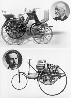 Motorkutsche und Patent Motorwagen