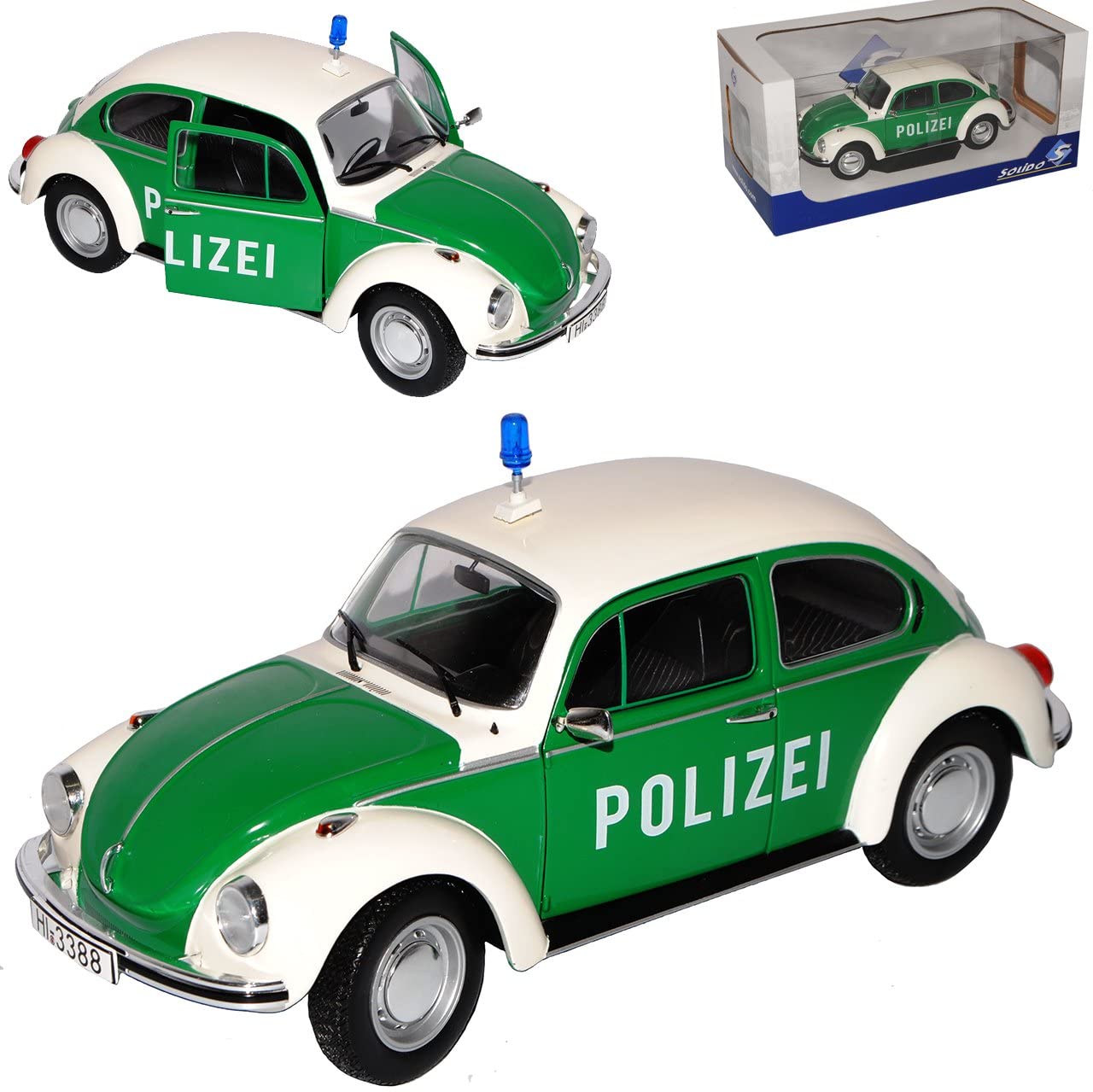 Solido VW Käfer 1303 Polizei grün-weiss 1962