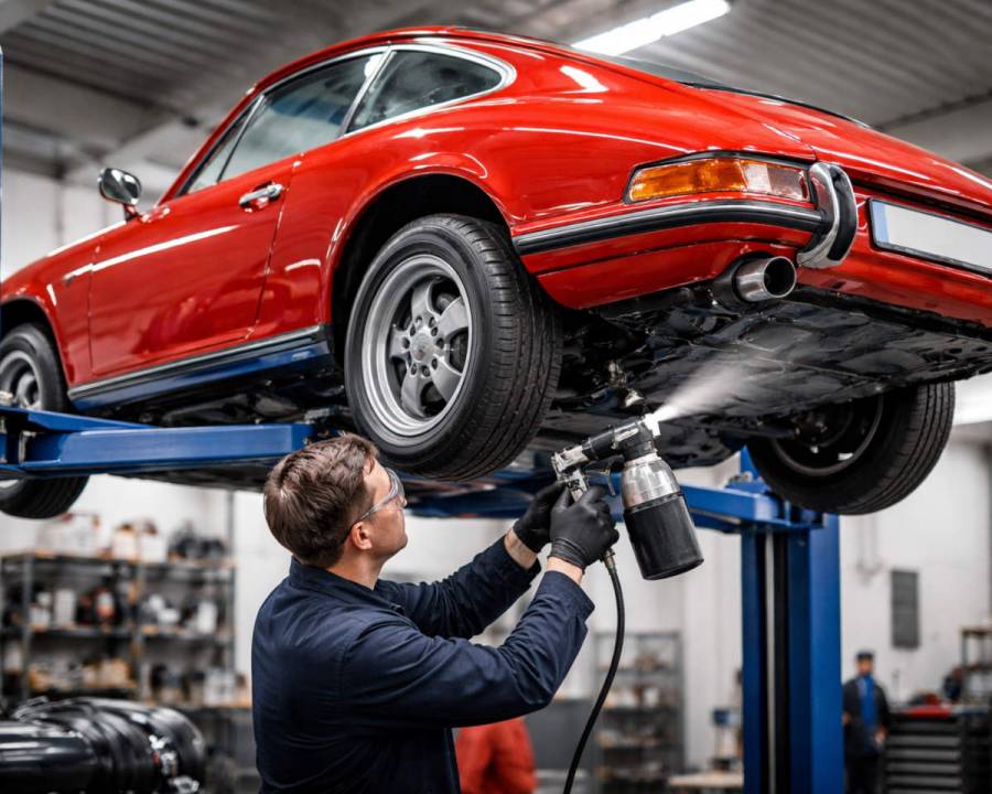 Unterbodenschutz beim Oldtimer – Bitumen, Wachs oder Fett?